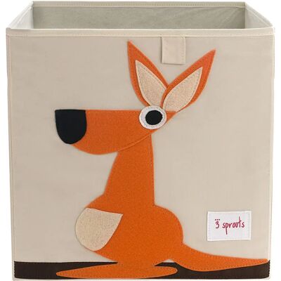 Beige opbevaringskasse 3 Sprouts - 33x33x33cm - Foldbar legetøjskasse Beige opbevaringskasse 3 Sprouts - 33x33x33cm - Foldbar legetøjskasse