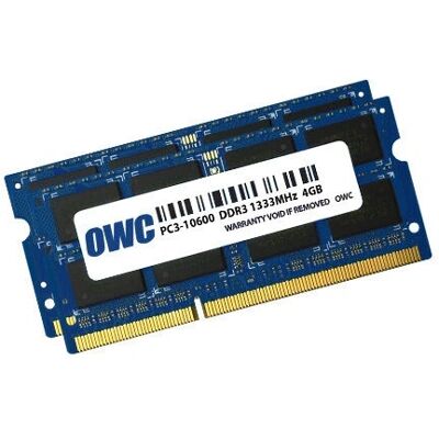 OWC 8GB Speicher-Upgrade-Kit - DDR3 1333 MHz - 2 x 4 GB - Mac/PC OWC 8GB Speicher-Upgrade-Kit - DDR3 1333 MHz - 2 x 4 GB - Mac/PC