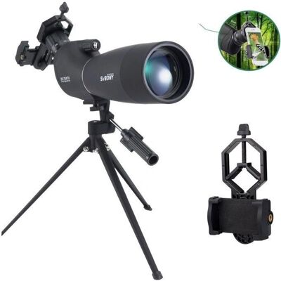 Svbony SV28 Spotting Scope 25-75x70 avec Trépied et Adaptateur pour Smartphone - Observation - Publicité Svbony SV28 Spotting Scope 25-75x70 avec Trépied et Adaptateur pour Smartphone - Observation - Publicité