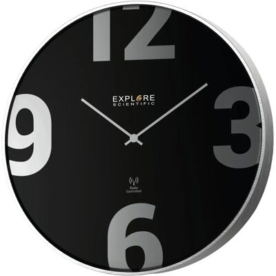 Explore Scientific RAC1002 Wanduhr - Silent Funkuhr Chic Explore Scientific RAC1002 Wanduhr - Silent Funkuhr Chic
