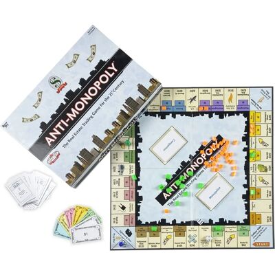 University Games Anti-Monopoly Board Game Strategy University Games Anti-Monopoly Board Game Strategy