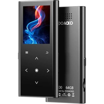 ZOOAOXO - 64GB - Bluetooth 5.2 - Built-in Speaker - MP3 Player ZOOAOXO - 64GB - Bluetooth 5.2 - Built-in Speaker - MP3 Player