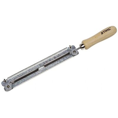 Suporte para lima Stihl com lima redonda - Apoio para limas Suporte para lima Stihl com lima redonda - Apoio para limas