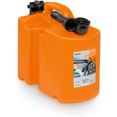 Tanica combinada STIHL laranja 5L combustível 3L óleo de corrente Tanica combinada STIHL laranja 5L combustível 3L óleo de corrente
