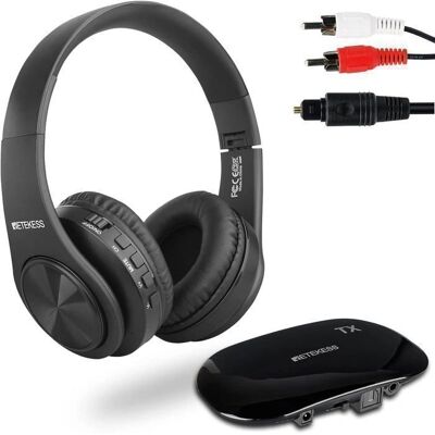 Retekess - TA005 - 600mAh - Stéréo - Casque TV sans fil - Publicité Retekess - TA005 - 600mAh - Stéréo - Casque TV sans fil - Publicité