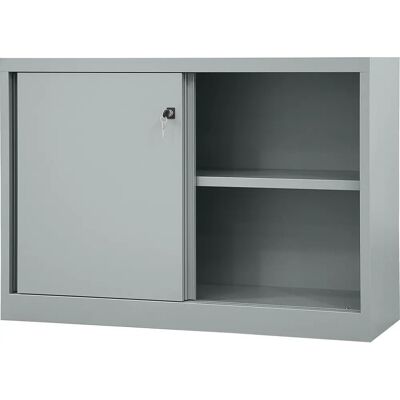 Armario de puertas correderas gris claro - almacenamiento de archivos Armario de puertas correderas gris claro - almacenamiento de archivos