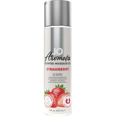 System JO Mansikkamassageöljy - Vegaaninen, Kosteuttava, 120ml System JO Mansikkamassageöljy - Vegaaninen, Kosteuttava, 120ml