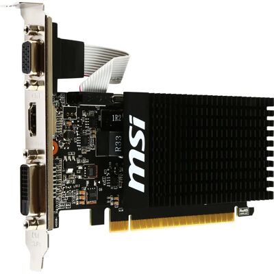 Placa de Vídeo MSI GeForce GT 710 2GB GDDR3 - Perfil Baixo Placa de Vídeo MSI GeForce GT 710 2GB GDDR3 - Perfil Baixo