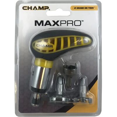CHAMP Max Schuhspike Pro - Obrysová rukojeť, Třípolohový momentový klíč, 3 šroubové nástavce - Nástroj CHAMP Max Schuhspike Pro - Obrysová rukojeť, Třípolohový momentový klíč, 3 šroubové nástavce - Nástroj