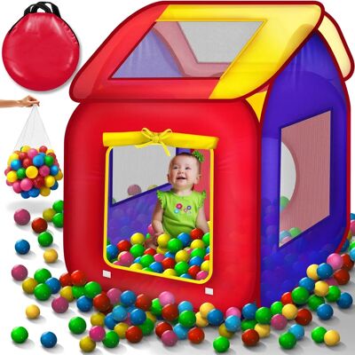 Tienda de juegos para niños Kiduku - Multicolor - 200 bolas Tienda de juegos para niños Kiduku - Multicolor - 200 bolas