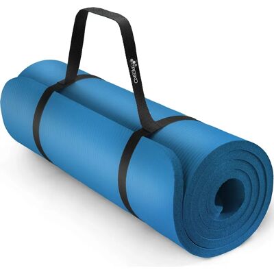 TRESKO - Tapis de fitness 185x60 - 1.0 cm - Non toxique - Fitness mat - Publicité TRESKO - Tapis de fitness 185x60 - 1.0 cm - Non toxique - Fitness mat - Publicité