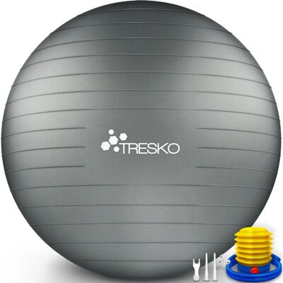 Ballon de Gym Tresko - Anti-rebond Yoga Pilates Fitness 300kg - Publicité Ballon de Gym Tresko - Anti-rebond Yoga Pilates Fitness 300kg - Publicité