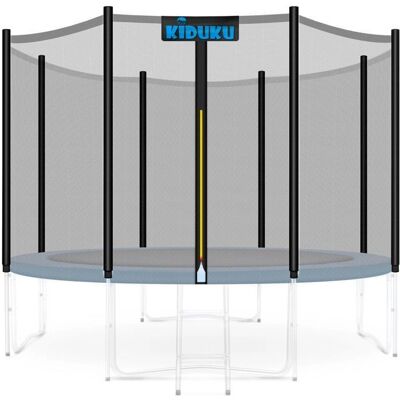 Kiduku Filet de Sécurité Rouge pour Trampoline de Jardin Ø244cm - 6 Barres - Publicité Kiduku Filet de Sécurité Rouge pour Trampoline de Jardin Ø244cm - 6 Barres - Publicité