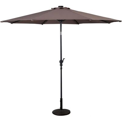 Parasole Inclinable 3m de Costway avec Lumières LED - Parasole - Publicité Parasole Inclinable 3m de Costway avec Lumières LED - Parasole - Publicité