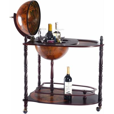 COSTWAY - Globe Mini Bar - Tres Ruedas - Armario de Bar COSTWAY - Globe Mini Bar - Tres Ruedas - Armario de Bar