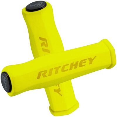 Poignées Ritchey WCS TrueGrip - 130mm, Jaune - Publicité Poignées Ritchey WCS TrueGrip - 130mm, Jaune - Publicité