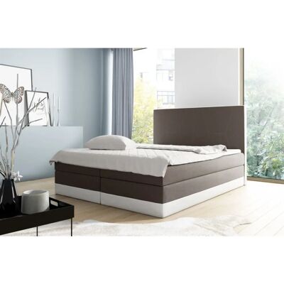 Fun Moebel - VELARO - Braun-Weiss - 140x200 cm - Boxspringbett Fun Moebel - VELARO - Braun-Weiss - 140x200 cm - Boxspringbett