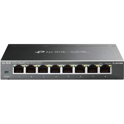 TP-Link TL-SG108E Interruptor Gigabit de 8 Puertos - VLAN QoS TP-Link TL-SG108E Interruptor Gigabit de 8 Puertos - VLAN QoS