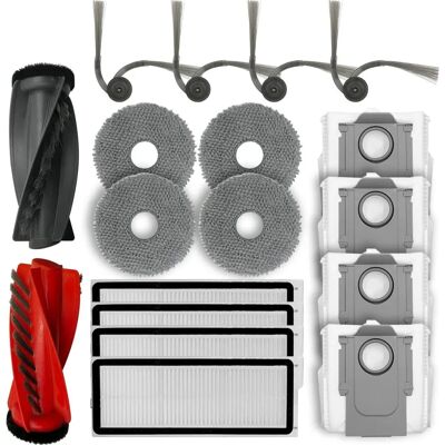 Roborock Qrevo Curv - 4 Wisch-Pads - 4 Seitenbürsten - 1 Hauptbürste Roborock Qrevo Curv - 4 Wisch-Pads - 4 Seitenbürsten - 1 Hauptbürste