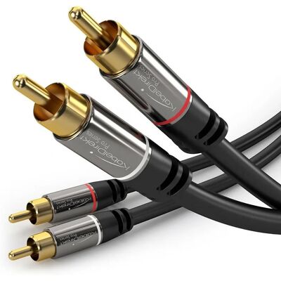 KabelDirekt 797698090559 audio cable - 10 m - RCA - Black - Audio Cable KabelDirekt 797698090559 audio cable - 10 m - RCA - Black - Audio Cable