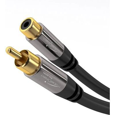 KabelDirekt 797698091242 Câble audio - 1,5 m, RCA, Noir KabelDirekt 797698091242 Câble audio - 1,5 m, RCA, Noir