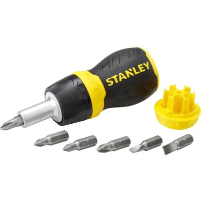 Stanley 066358 Multi-Bit Stubby Screwdriver - Screwdriver Stanley 066358 Multi-Bit Stubby Screwdriver - Screwdriver