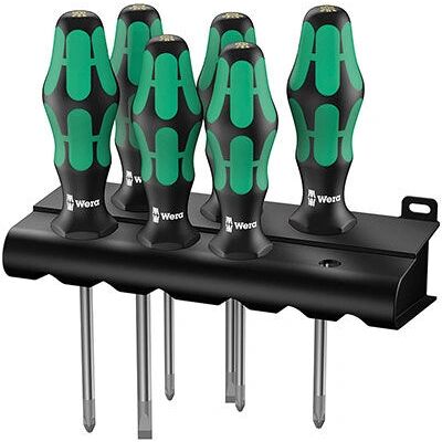 Conjunto de chaves de fenda Wera 300 - 6 peças - Kit de chaves Conjunto de chaves de fenda Wera 300 - 6 peças - Kit de chaves
