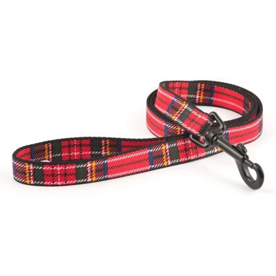 Ancol Nylon Tartan Lead Red - Lead Ancol Nylon Tartan Lead Red - Lead