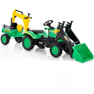 Casart - Bulldozer 3in1 Excavator - 6 Wheels - Ride On Toy Casart - Bulldozer 3in1 Excavator - 6 Wheels - Ride On Toy