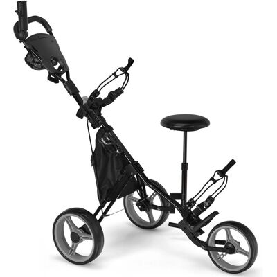 Casart - Casart - 3-Wheel - Umbrella Holder - Golf Push Cart Casart - Casart - 3-Wheel - Umbrella Holder - Golf Push Cart