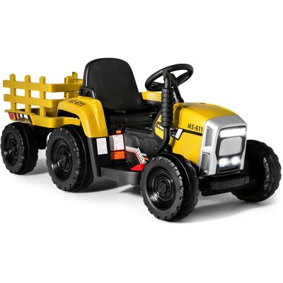 Casart - 12V Ride-On Tractor - Trailer - Light - Toy Car Casart - 12V Ride-On Tractor - Trailer - Light - Toy Car