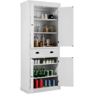 Costway - Pantry Cabinet - Large - White - Cabinet Costway - Pantry Cabinet - Large - White - Cabinet