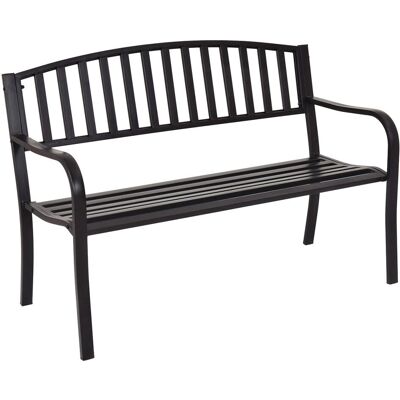 Costway - Bench - Steel - Streak - Garden Bench Costway - Bench - Steel - Streak - Garden Bench