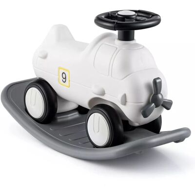 Costway - 3-in-1 Rocking Horse Plane Sliding Car - Ride-on Toy Costway - 3-in-1 Rocking Horse Plane Sliding Car - Ride-on Toy