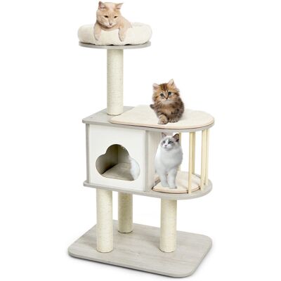 Casart - Cat Tower - 4-Tier - Sisal Posts - Cat Tower Casart - Cat Tower - 4-Tier - Sisal Posts - Cat Tower