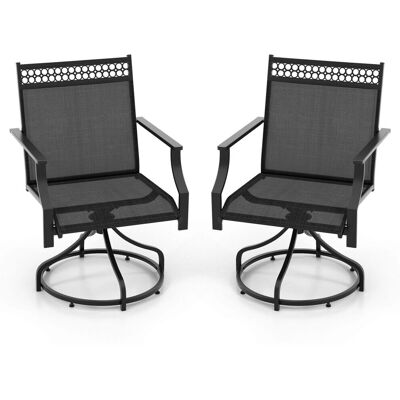Costway - Patio Swivel Chairs - Set of 2 - Chairs Costway - Patio Swivel Chairs - Set of 2 - Chairs