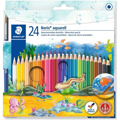 Staedtler Watercolour Pencils - Assorted Colours - 24 pcs Staedtler Watercolour Pencils - Assorted Colours - 24 pcs
