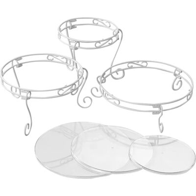 Ensemble de Support à Gâteaux Blanc Wilton - 15 Pièces - Publicité Ensemble de Support à Gâteaux Blanc Wilton - 15 Pièces - Publicité