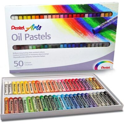 Pastels à l'huile Pentel PHN4-50 - Pack de 50 Pastels à l'huile Pentel PHN4-50 - Pack de 50