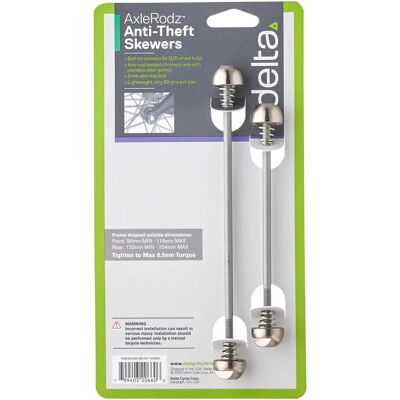 Delta Unisex Spieße AXELRODZ - Eje de bicicleta - Plata Delta Unisex Spieße AXELRODZ - Eje de bicicleta - Plata