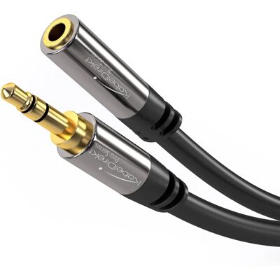KabelDirekt cabo de extensão AUX - 3.5mm - estéreo - blindado - cabo de áudio KabelDirekt cabo de extensão AUX - 3.5mm - estéreo - blindado - cabo de áudio