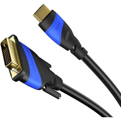 KabelDirekt 799422539396 adaptador HDMI DVI 4m Preto - Cabo de vídeo KabelDirekt 799422539396 adaptador HDMI DVI 4m Preto - Cabo de vídeo