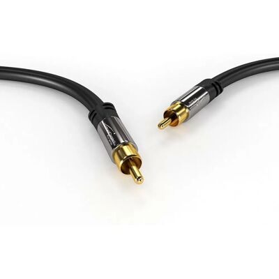 KabelDirekt 799422539785 cabo de áudio - 1 m RCA Preto - Cabo de áudio KabelDirekt 799422539785 cabo de áudio - 1 m RCA Preto - Cabo de áudio