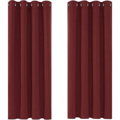 Deconovo Cortinas Blackout de Cor Sólida - Decoração de Quarto Deconovo Cortinas Blackout de Cor Sólida - Decoração de Quarto