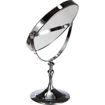 Miroir Cosmétique Rotatif 360° Argenté HIMRY - Grossissement 10X Miroir Cosmétique Rotatif 360° Argenté HIMRY - Grossissement 10X