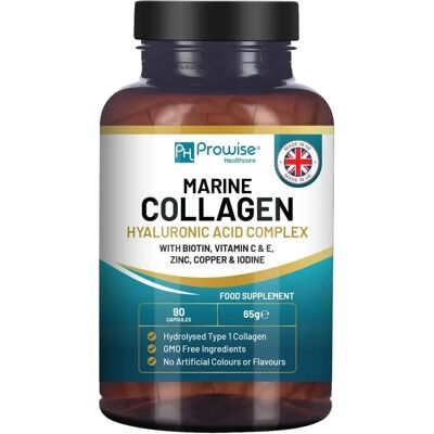 Prowise Healthcare Colágeno Marinho com Ácido Hialurônico 1100mg - Suplemento Alimentar Prowise Healthcare Colágeno Marinho com Ácido Hialurônico 1100mg - Suplemento Alimentar