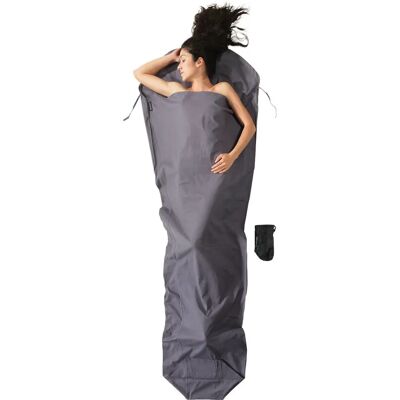 Sac de couchage Cocoon CM44 - Coton Gris - Mumie - Publicité Sac de couchage Cocoon CM44 - Coton Gris - Mumie - Publicité