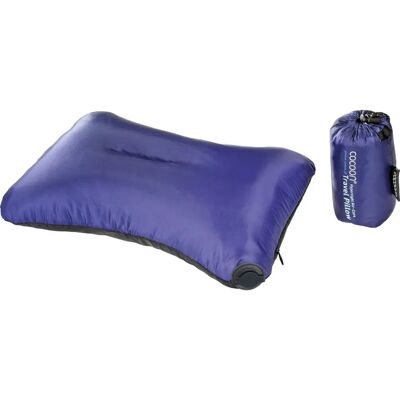 Cocoon Air Core Microlight Cuscino da Viaggio - Nero/Blu scuro Cocoon Air Core Microlight Cuscino da Viaggio - Nero/Blu scuro