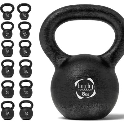Body Revolution Kettlebell - 8kg - Black - Strength Training Equipment Body Revolution Kettlebell - 8kg - Black - Strength Training Equipment