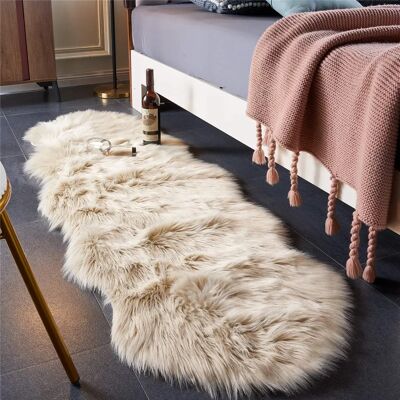 EasyJoy Supermjuk fluffig matta i konstläder för stol och område EasyJoy Supermjuk fluffig matta i konstläder för stol och område